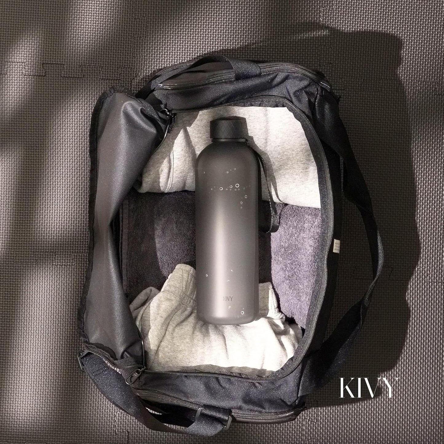 KIVY Slim Water Bottle 50oz [Lightweight & Shatterproof] - Reusable Tritan Water Bottle - Leak Proof Water Bottle for Women & Men - No Spill - Dishwasher Safe