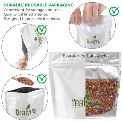 Tealyra - Rooibos Earl Grey - Caffeine-Free - Herbal Loose Leaf Tea - Red Bush Tea with Bergamot oil - Claming and Relaxing Blend - 220g (8-ounce)