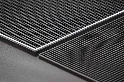 Highball & Chaser Premium Bar Mat for Countertop, Coffee Mat, Dish Drying mat, 18 in x 12in Durable and Stylish Service Cocktail Bar Mat/Espresso mat for Spills, Bars, Restaurants, Coffee Counter Mat
