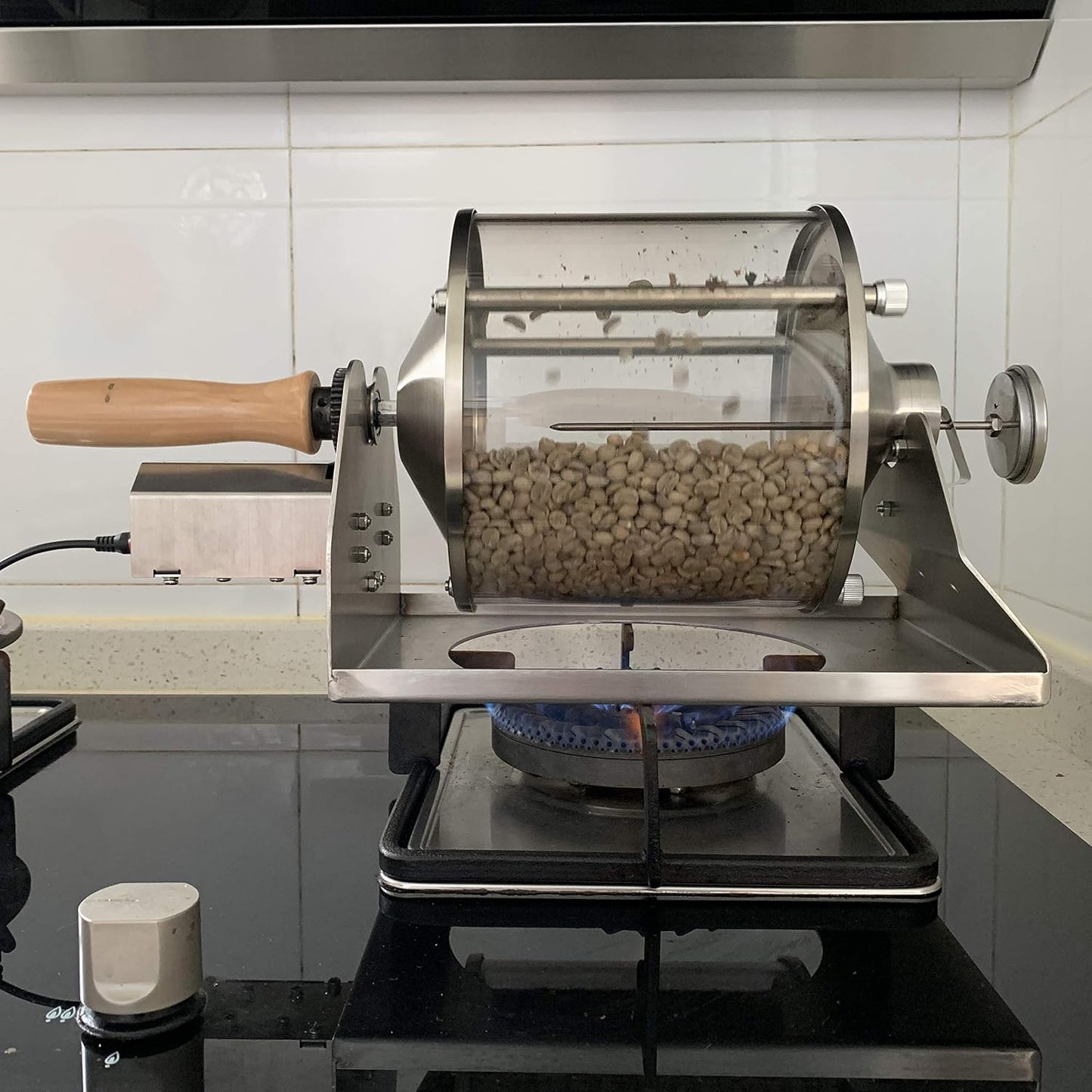 Coffee Roaster Gas Burner Coffee Roasting Machine Coffee Beans maker Peanut Roaster For Home Use