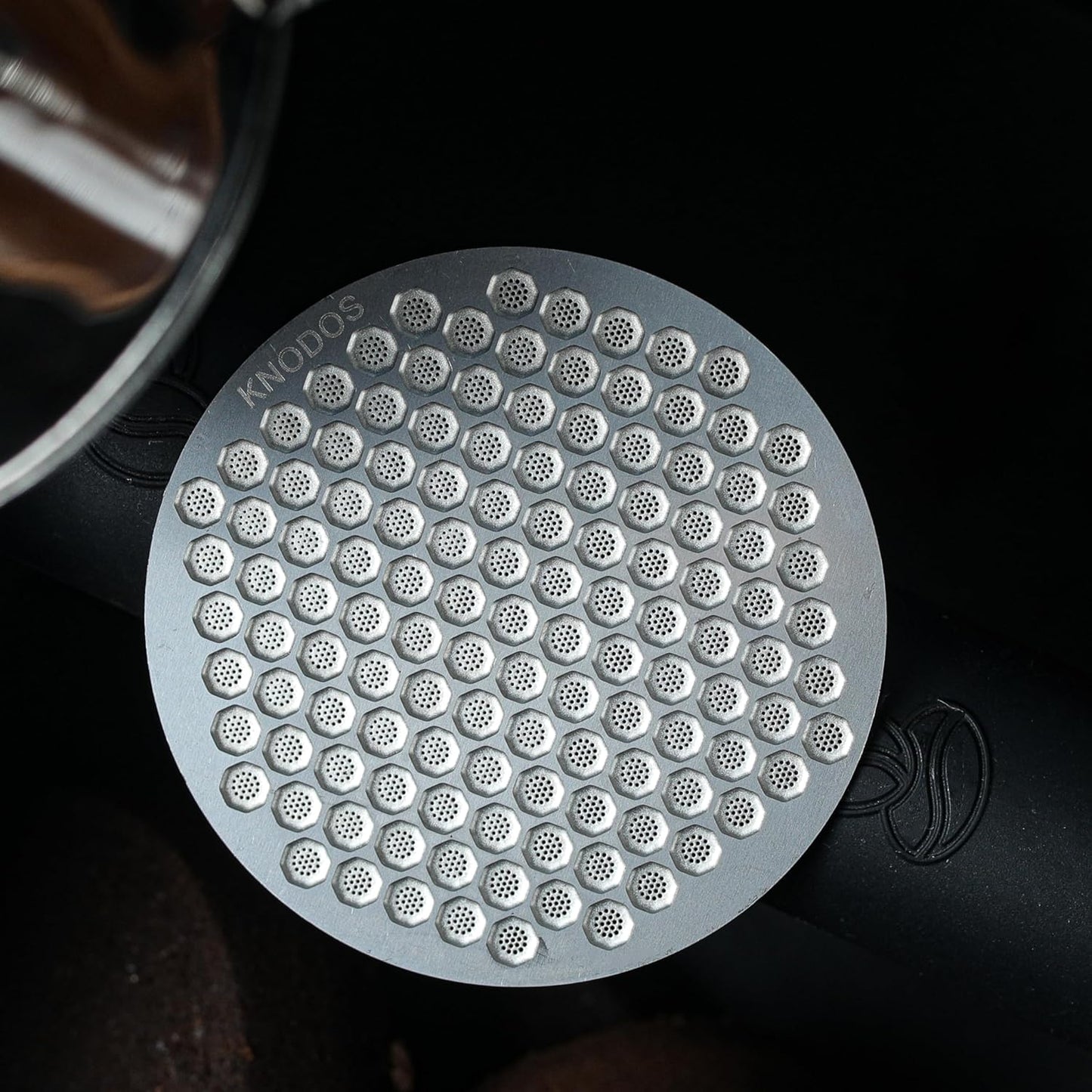 51mm Espresso Puck Screen- High-Grade Stainless Steel Plate Disk Coffee Filter, Optimal Espresso Extraction, Fits Delonghi & More, Easy Clean Design (Silver, 51mm)