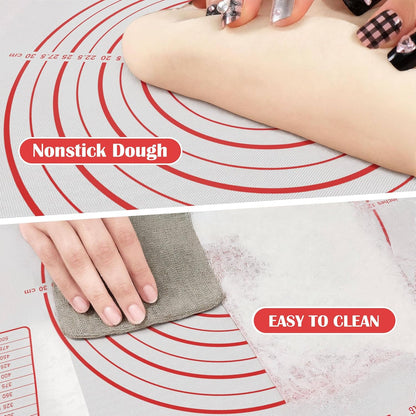 BlueBark 1 PCS - 28"L x 20"W Non-stick Silicone Baking Mat for Pastry & Dough, Sourdough Bread Making Tools, Kitchen Counter, Cooking Enthusiasts
