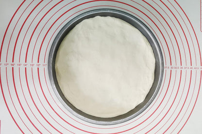 Yansumi silicone pastry non stick baking mat with measurement fondant mat with three sizes for silicone baking mat, counter mat, dough rolling mat,fondant/pie crust mat. (XXL, 32"L x 24"W,Red)