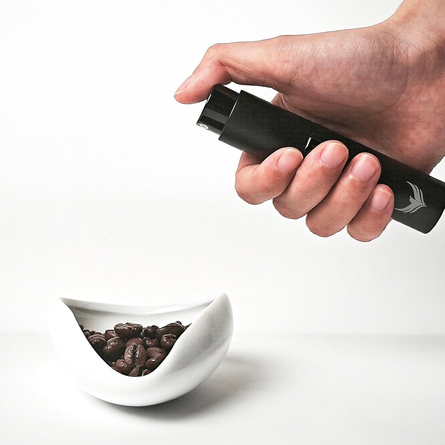 Single Dose Coffee Storage Tubes Coffee Bean Dosing Cup and Rdt Spray Bottle Set - Ceramic Dosing Tray and Spritzer