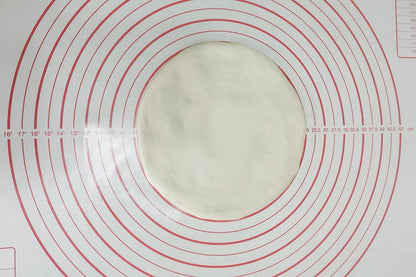 Yansumi silicone pastry non stick baking mat with measurement fondant mat with three sizes for silicone baking mat, counter mat, dough rolling mat,fondant/pie crust mat. (XXL, 32"L x 24"W,Red)