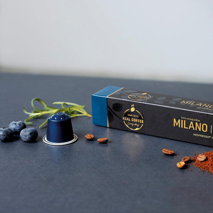 Organic Espresso Variety Pack for Nespresso | 100 Organic Aluminum Capsules | 3 Strong Italian Espressos + 1 Smooth Lungo | 100% Nespresso Compatible Pods | Fairtrade |