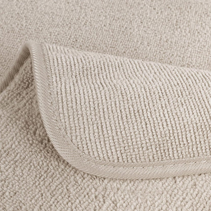 POLYTE Premium Lint Free Microfiber Washcloth Face Towel, 13 x 13 in, Set of 6 (Beige)