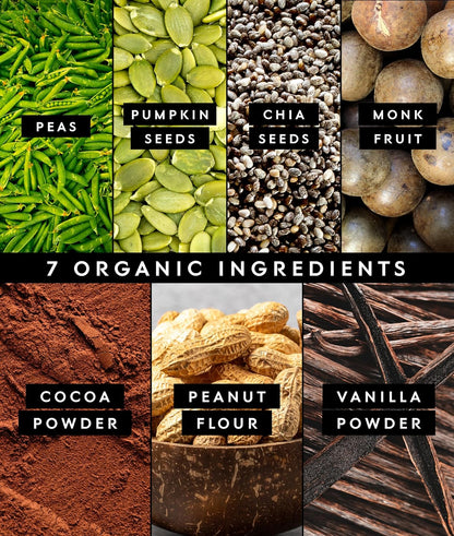 Truvani Vegan Pea Protein Powder | Chocolate Peanut Butter | 20g Organic Plant Based Protein | 1 Serving | Keto | Gluten & Dairy Free | Low Carb | No Added Sugar
