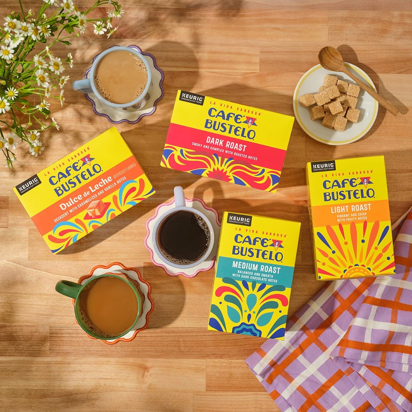 Café Bustelo Medium Roast Coffee, 10 Ct. K-Cup pods (Pack of 6)