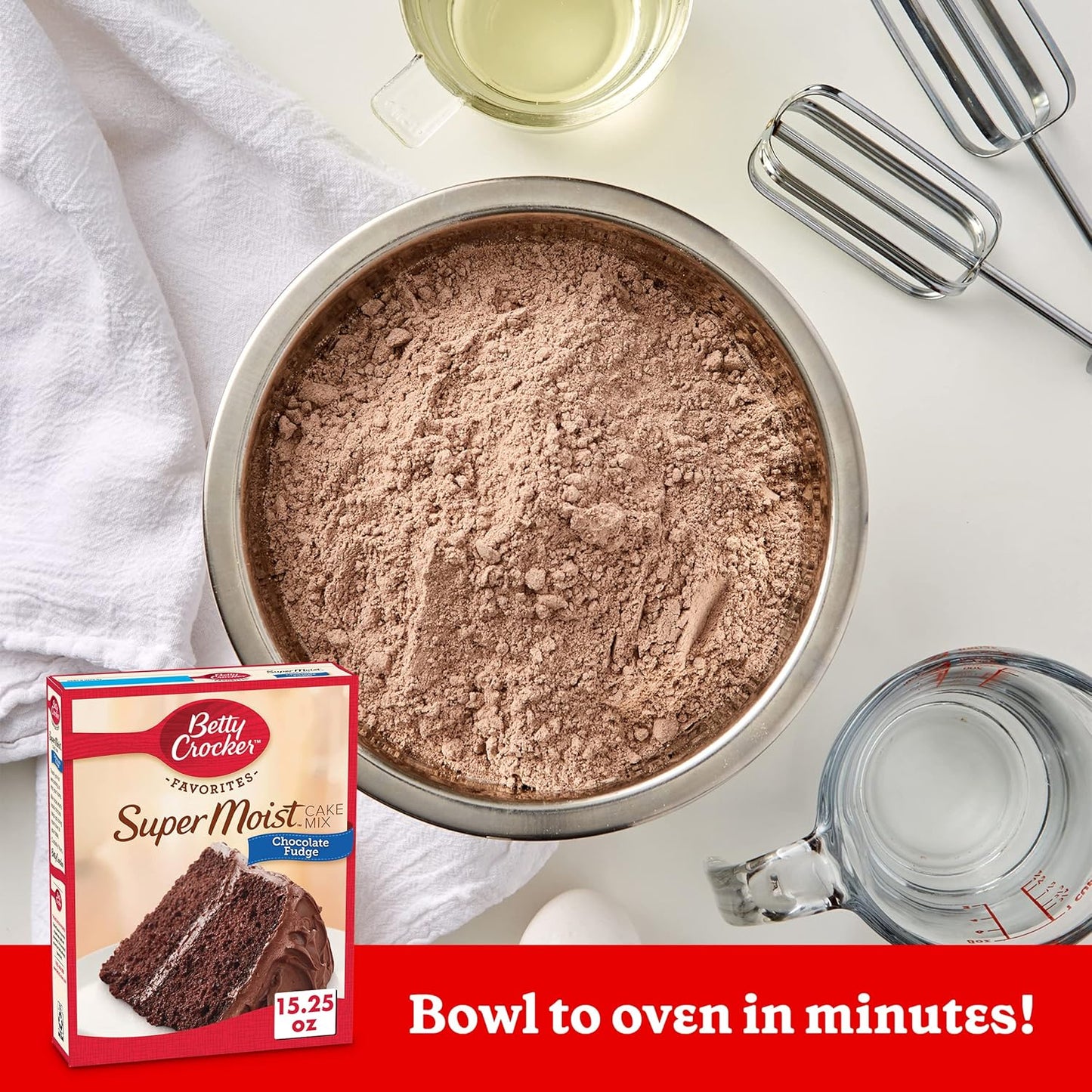 Betty Crocker Super Moist Chocolate Fudge Cake Mix, 15.25 oz. (Pack of 12)