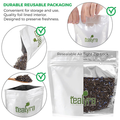 Tealyra - Cream Earl Grey Moonlight - Luxurious Loose Leaf Black Tea - Citrusy Bergamot with French Vanilla - All Natural, Medium Caffeine, 200g (7-ounce)