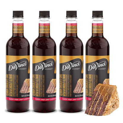 DaVinci Gourmet Classic German Chocolate Cake Syrup, 25.4 Fluid Ounces (Pack of 4)