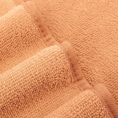 POLYTE Premium Lint Free Microfiber Washcloth Face Towel, 13 x 13 in, Set of 6 (Orange)