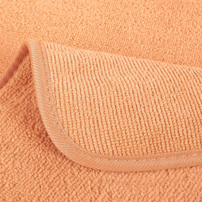 POLYTE Premium Lint Free Microfiber Washcloth Face Towel, 13 x 13 in, Set of 6 (Orange)