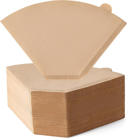 Coffee Filters, #4 Cone Coffee Filter 200 Count, Unbleached Natural Paper Filter 8-12 Cup, Disposable for Pour Over and Drip Coffee Maker